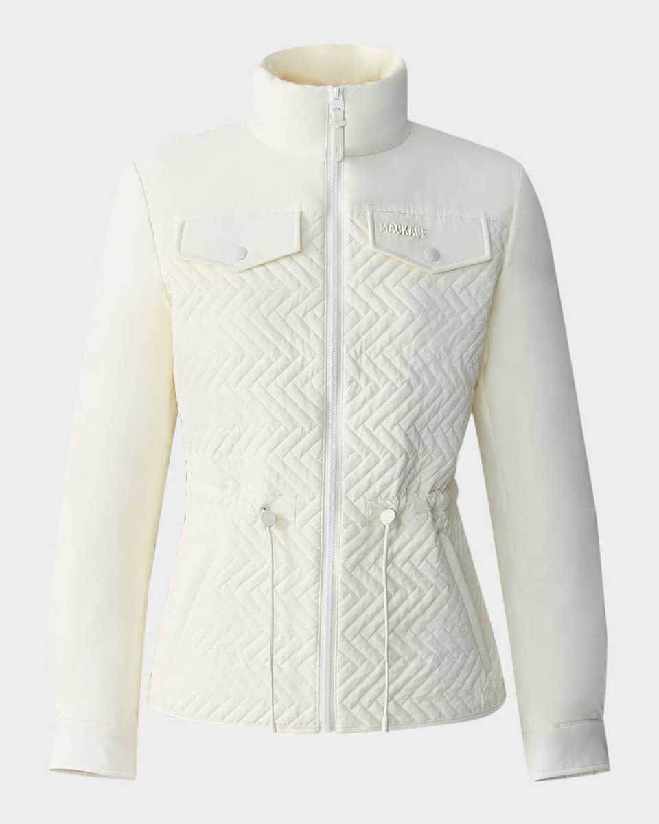 Chevron Quilted Lightweight Down Jacket